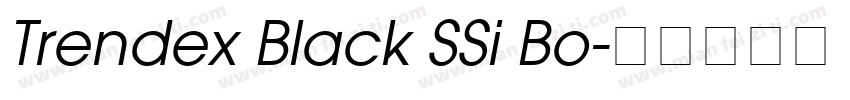 Trendex Black SSi Bo字体转换